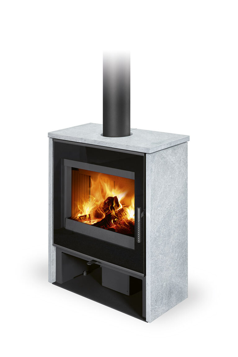 Kaminska peč na drva ALEDO G - obloga iz naravnega kamna