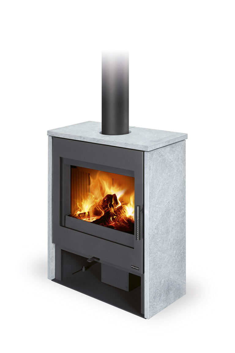 Kaminska peč na drva ALEDO - obloga iz naravnega kamna