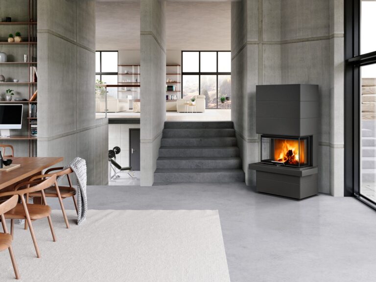 Gotovi kamin CARA C N 03 - jeklena obloga