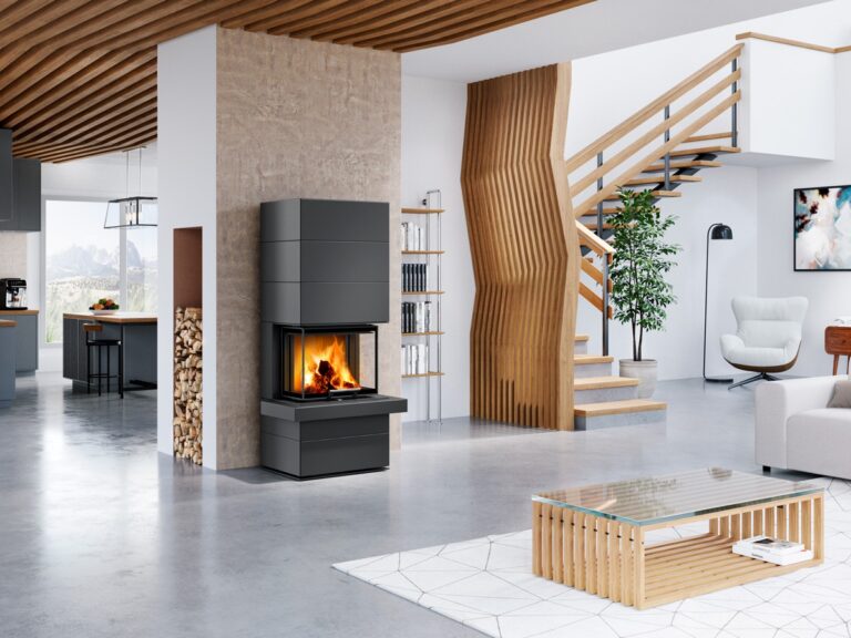 Gotovi kamin CARA CS N 03 - jeklena obloga