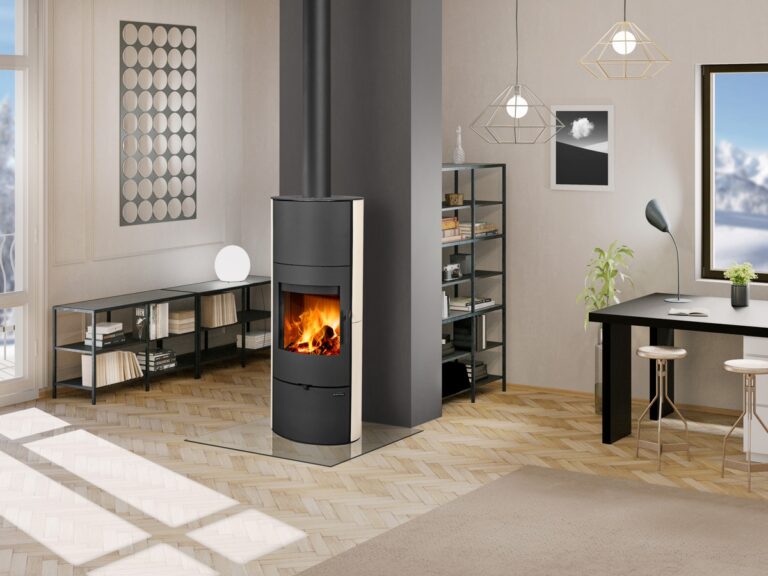 Kaminska peč na drva EVORA 01 A - keramična obloga