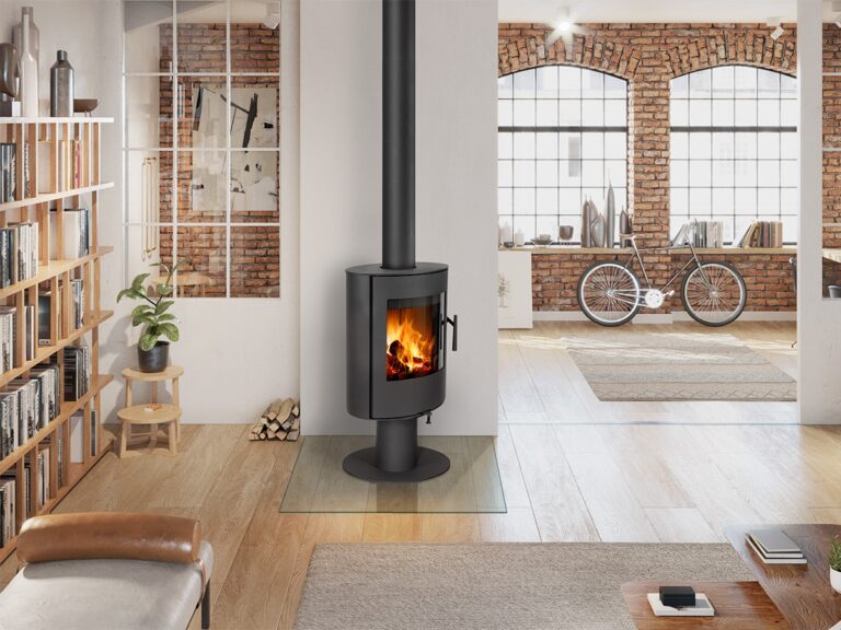 Kaminska peč na drva EVORA T 03 - jeklena obloga