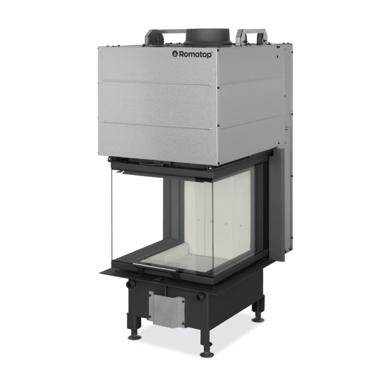 HEAT U 3G L 50.52.50.24 - hot-air three-sided fireplace insert with lifting door and split glasses