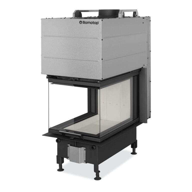 HEAT U 3G L 50.52.70.24 - hot-air three-sided fireplace insert with lifting door and split glasses