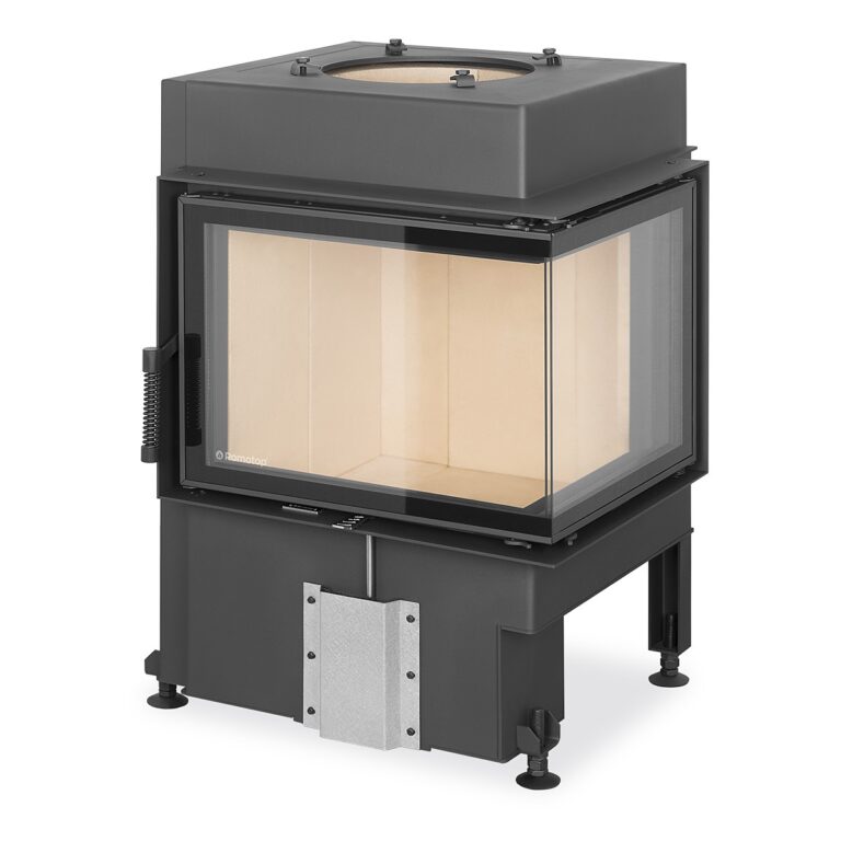 DYNAMIC R/L 3G S 55.44.42.21 - fireplace insert for long-lasting accumulation heating with double split corner glazing