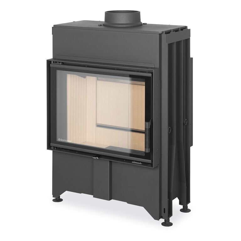 DYNAMIC B2G 66.50.13N - straight fireplace insert with back stoking and triple glazing