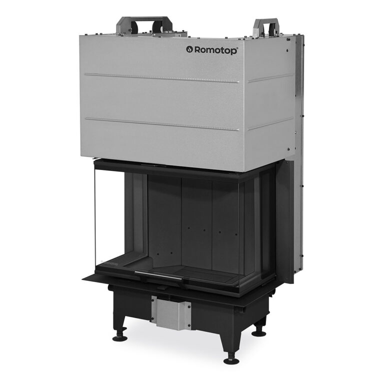 HEAT C 3G L 65.52.31.25 - hot-air three-sided fireplace insert with lifting door and split glazing