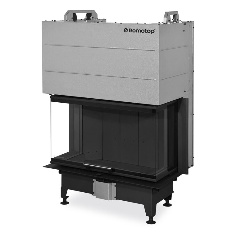 HEAT C 3G L 80.52.31.25 - hot-air three-sided fireplace insert with lifting door and split glazing