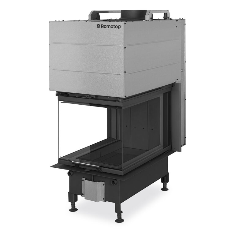 HEAT U 3G L 50.52.70.25 - hot-air three-sided fireplace insert with lifting door and split glasses