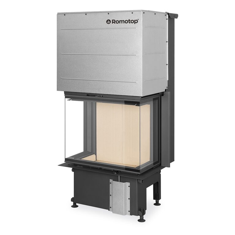 IMPRESSION C 2G L 67.61.34.21 - three-sided fireplace insert with lifting door and split glazing