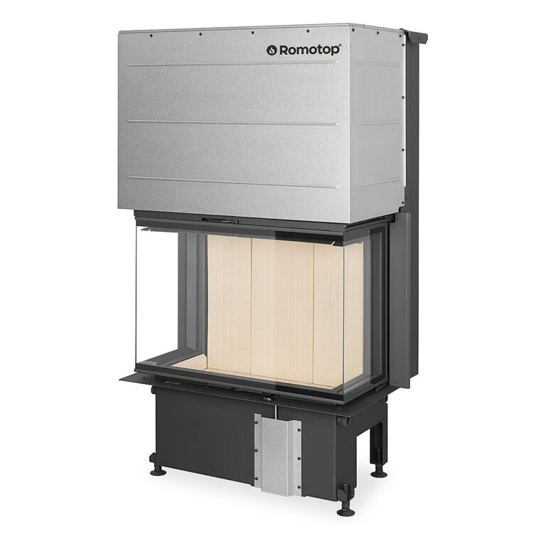 IMPRESSION C 2G L 80.61.34.21 - three-sided fireplace insert with lifting door and split glazing