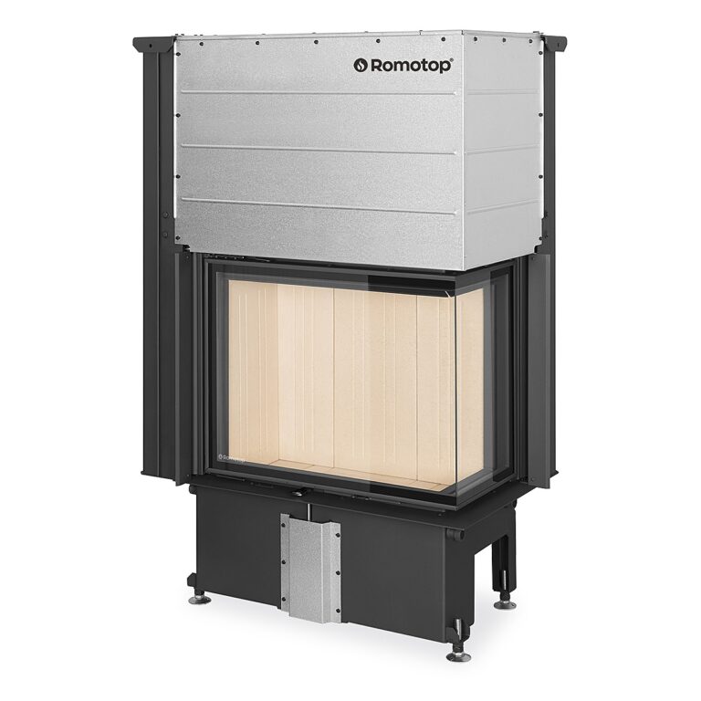 IMPRESSION R/L 2g L 71.60.34.21 - corner fireplace insert with lifting door and split glazing
