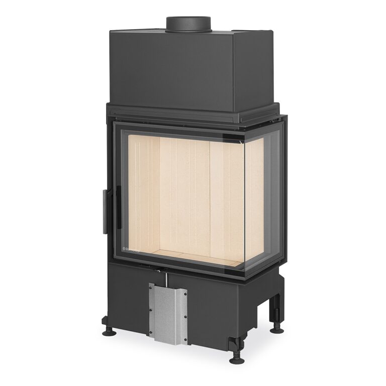 IMPRESSION R/L 2g S 58.60.34.21 - corner fireplace insert with split glazing