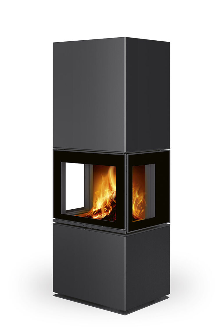 Gotovi kamin LERA C GH - jeklena obloga