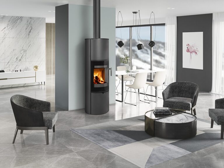 Kaminska peč na drva LUGANO 03 A - jeklena obloga