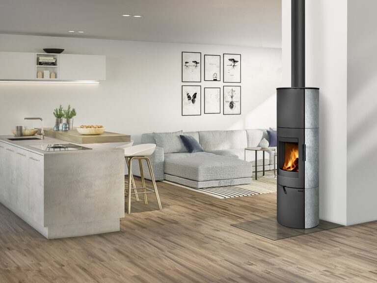 Kaminska peč na drva LUGO N 02 A - obloga iz naravnega kamna