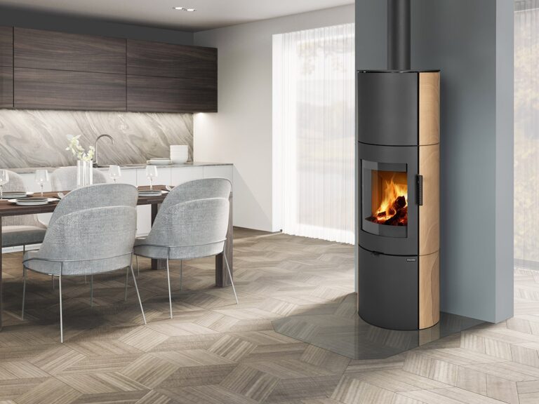 Kaminska peč na drva LUGO N 04 A - obloga iz naravnega kamna