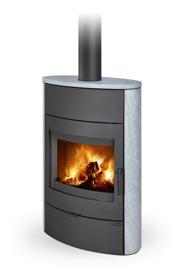 Kaminska peč na drva NAVIA H - obloga iz naravnega kamna