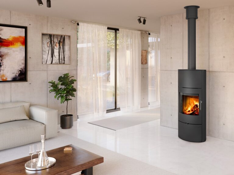 Kaminska peč na drva OVALIS 03 A - jeklena obloga