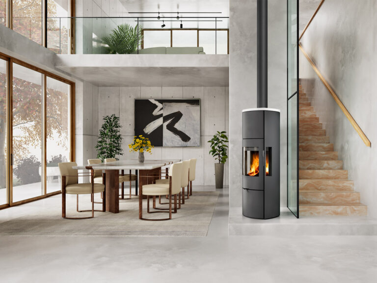 Kaminska peč na drva SEIDO H 3S - keramična obloga