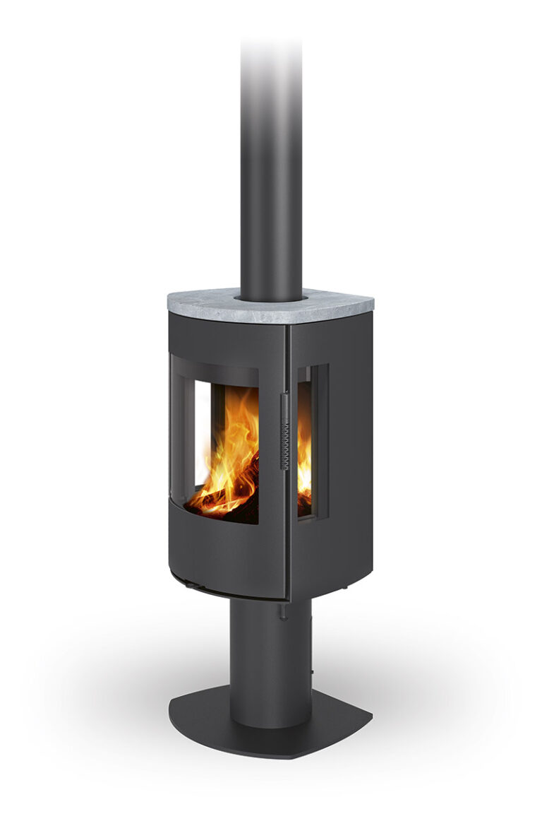 Kaminska peč na drva SEIDO T 3S - obloga iz naravnega kamna