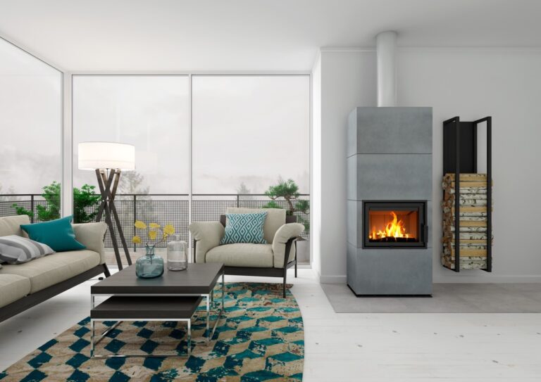 Gotovi kamin SOLID F - keramična obloga