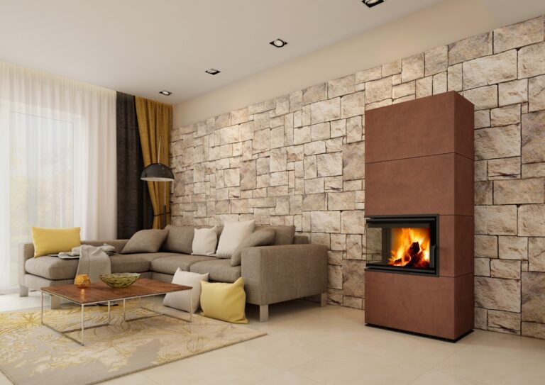 Gotovi kamin SOLID L - keramična obloga