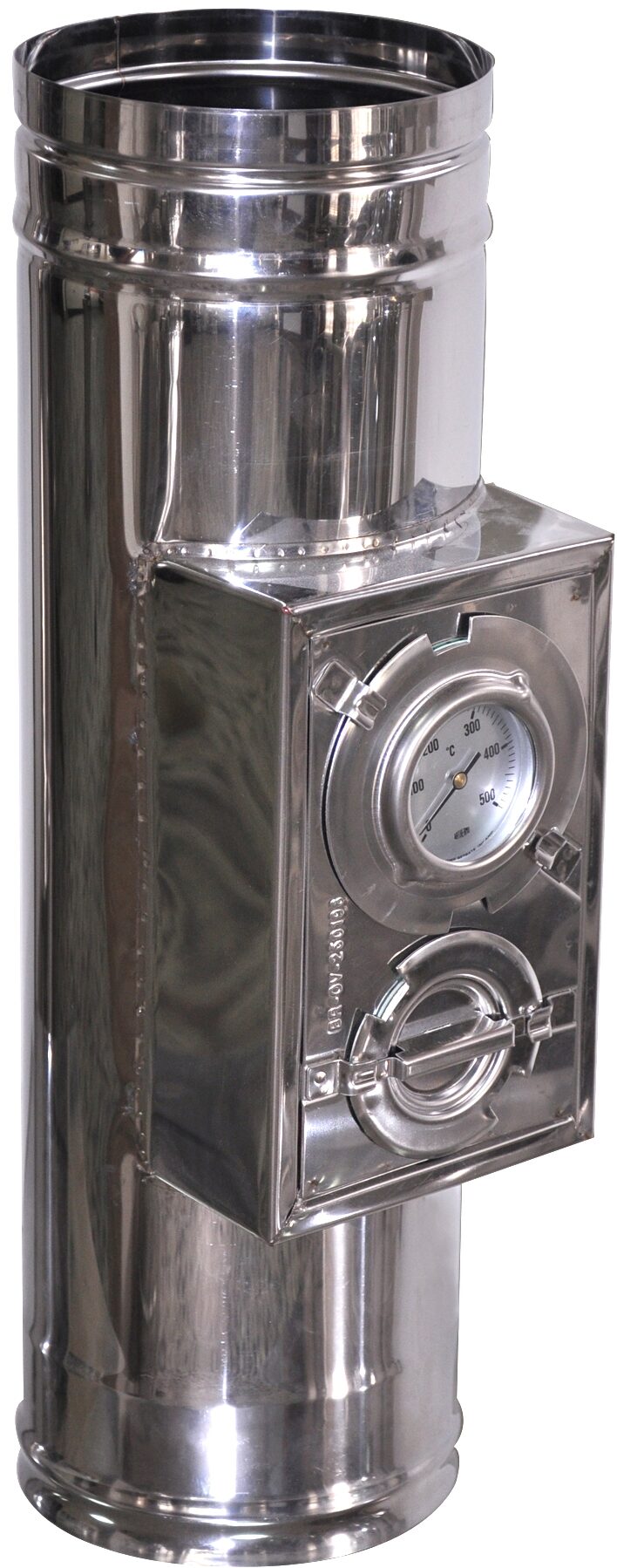 Cistili element z vratci in termostatom