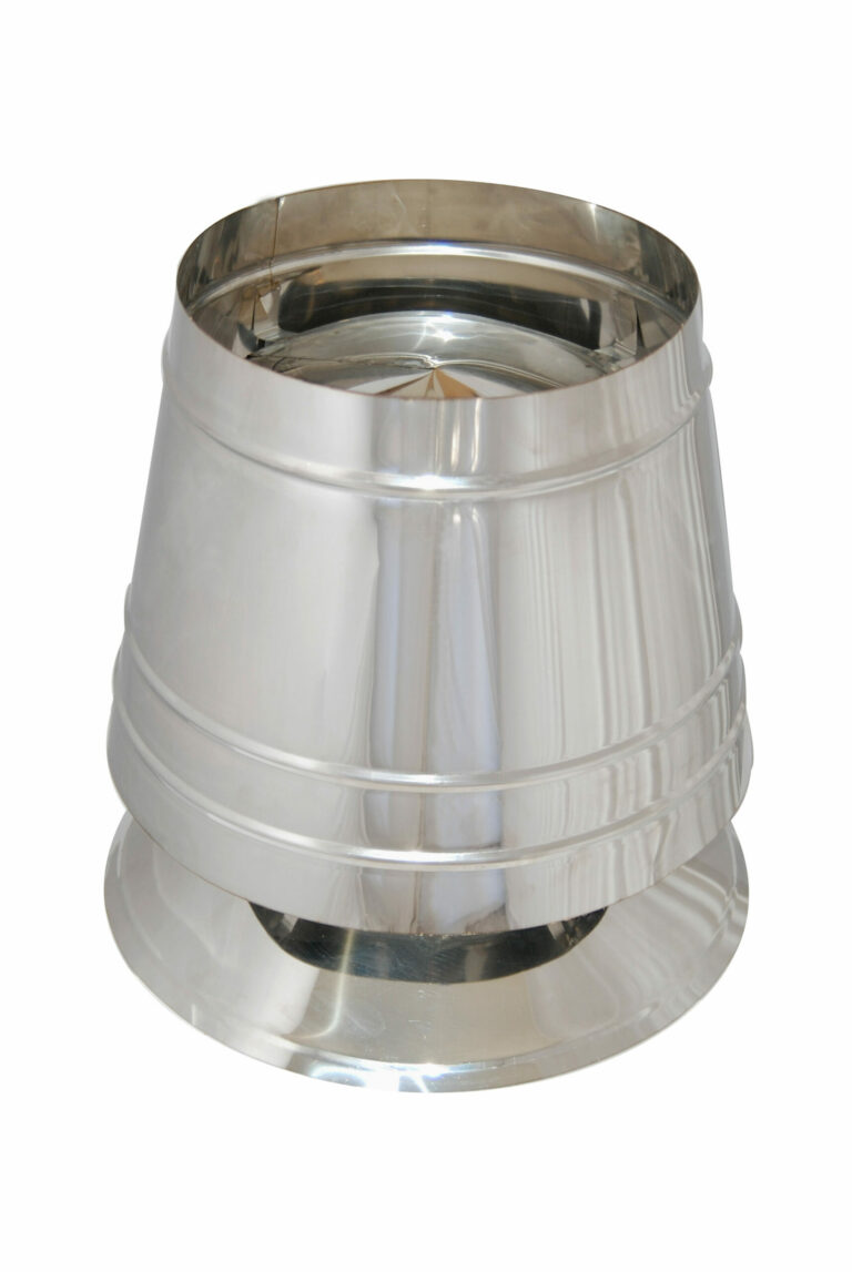 Dimniška kapa, konusna z obročom proti padavinam