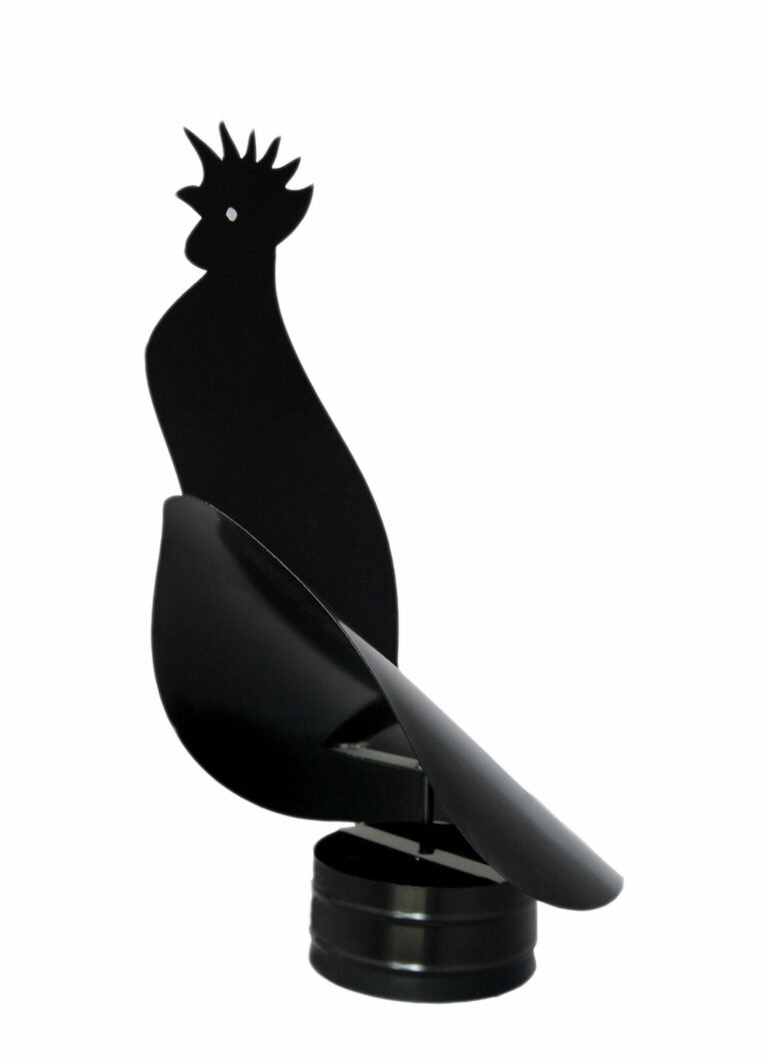 Dimniška kapa - petelin, črna