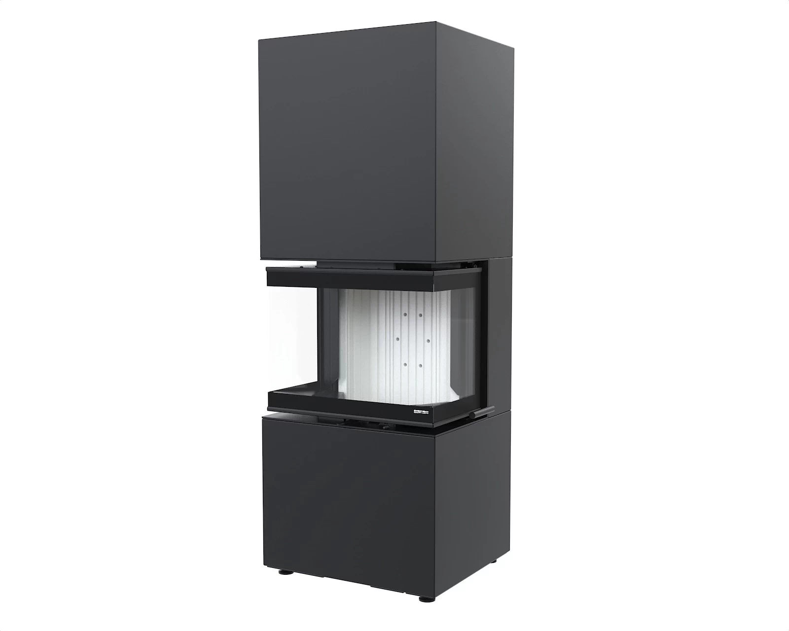 Črnpečni pečni vložek Defro Home Intra XS C Compact z močjo 8 kW