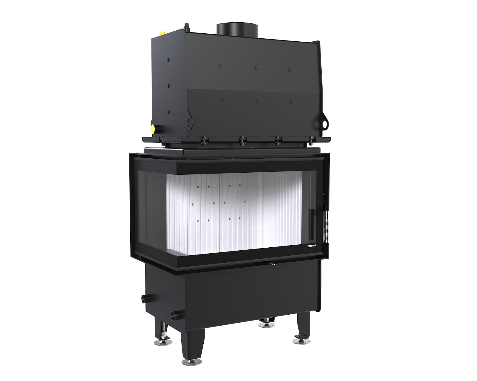Pečni kamin Defro Home Riva S BL Short z močjo 16 kW