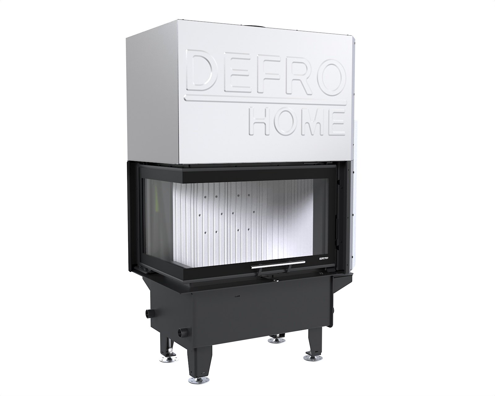 Defro Home Riva S BL G Short pečni kamin z visokim izkoristkom